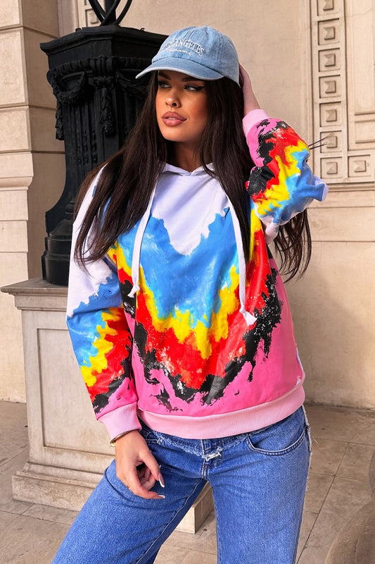 hanorac dama cu print cauciucat