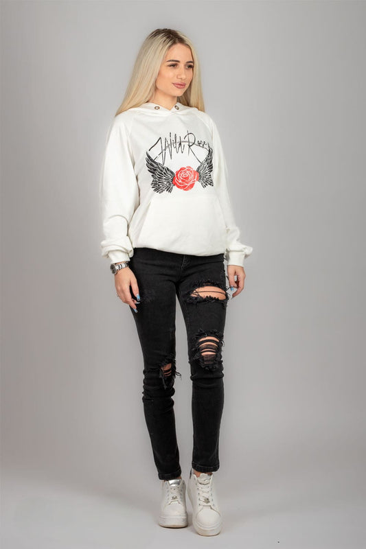 Blugi dama negri cu talie medie model Shanda Black