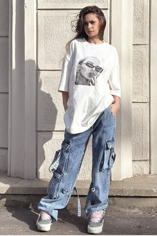 Blugi dama cargo- Anastasia