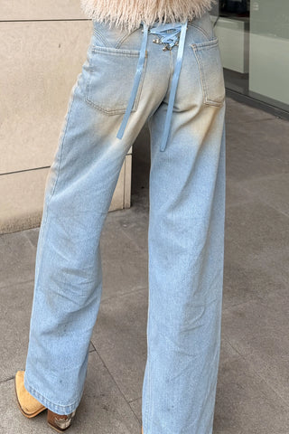 Blugi Evazati cu siret - Ramona