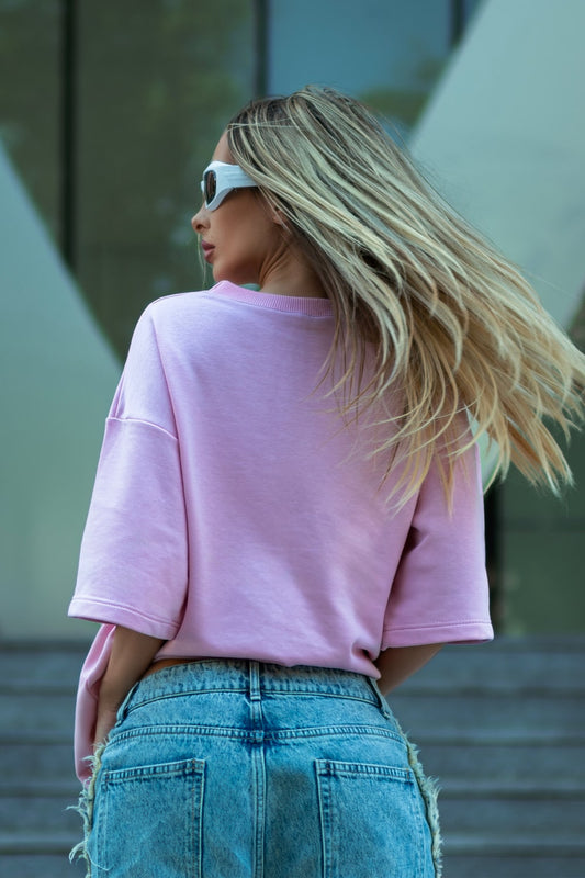 Tricou dama bumbac oversized- Grace