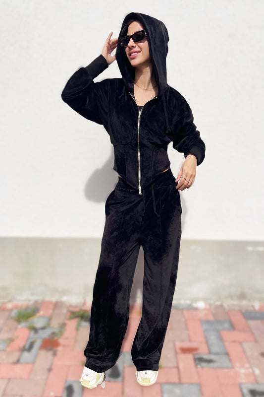 trening dama catifea neagra
