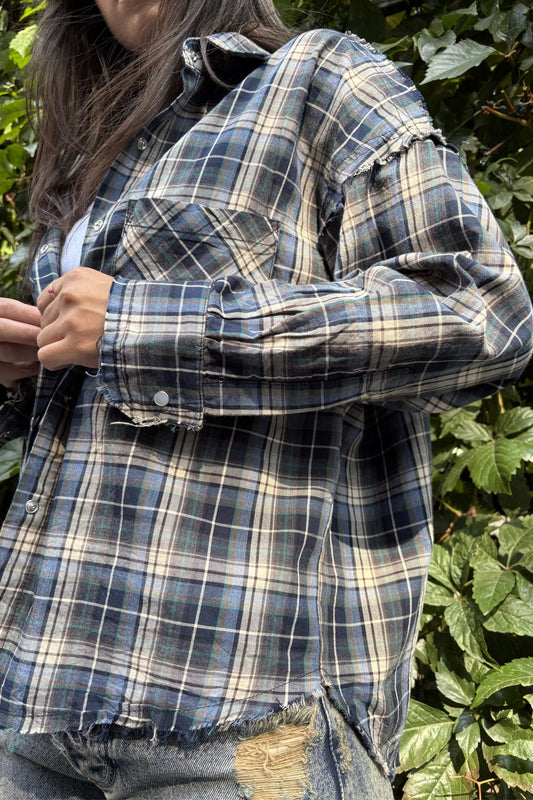 Camasa caro dama oversized cu maneca lunga