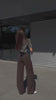 Pantaloni Wide-Leg cu Detalii Metalice- Tracy Brown