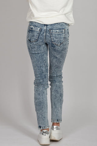 Blugi dama cu tighele ornamentale-Model Ryan